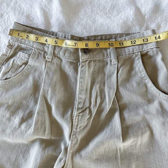 Nasty Gal Slash Thigh Wide Taper Jean Stone - Picture 8 of 10